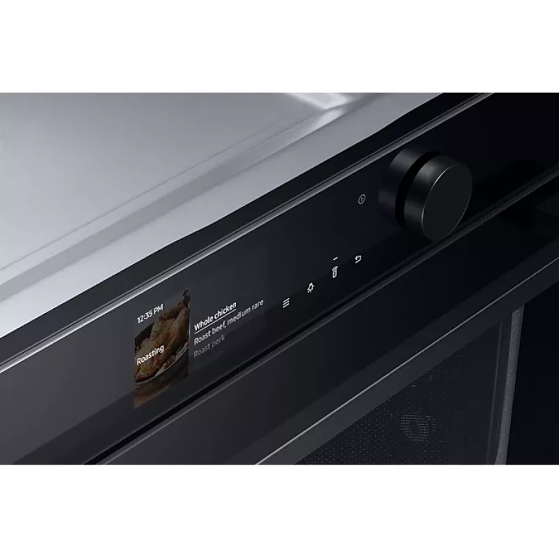 Samsung NQ5B6753CAK/U3 horno compacto encastrable con función de microondas, 50 l, limpieza al vapor, Wi-Fi, negro