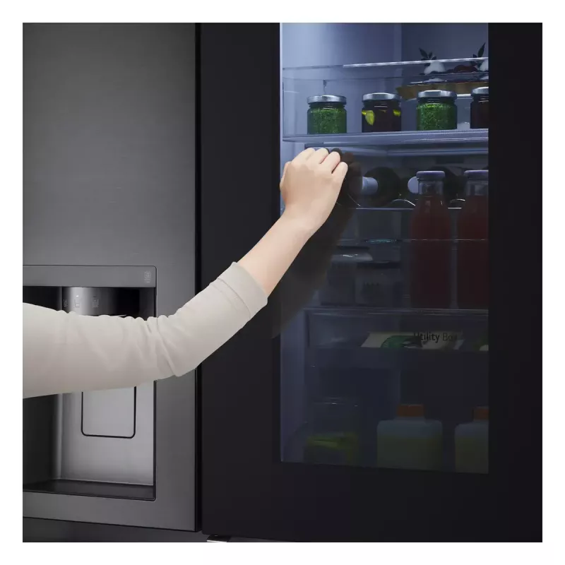 LG InstaView ™ ThinQ™ GSXV91MCAE Frigorífico combi americano 635 L