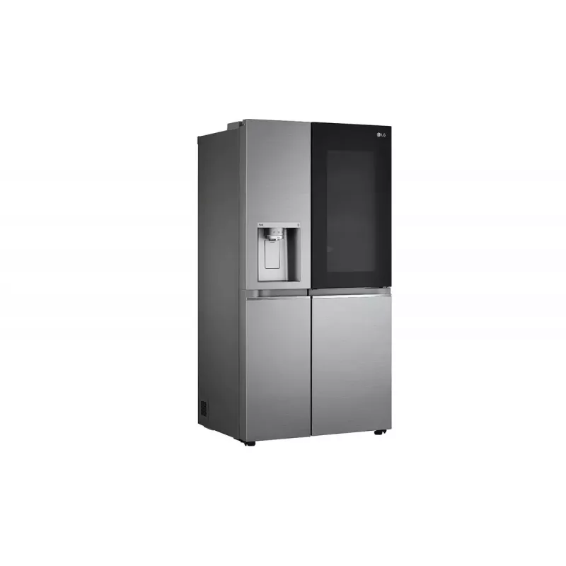 LG InstaView GSXV91PZAE Frigorífico side-by-side de libre instalación 635 L Negro, Acero inoxidable