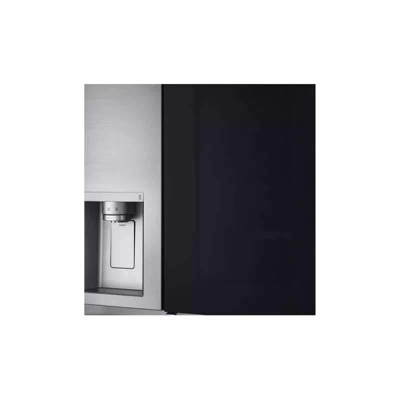 LG InstaView GSXV91PZAE Frigorífico side-by-side de libre instalación 635 L Negro, Acero inoxidable