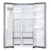 Frigorífico side-by-side LG GSLC41PYPE, 641 L total, frigorífico 420 L / congelador 221 L, libre instalación, plata