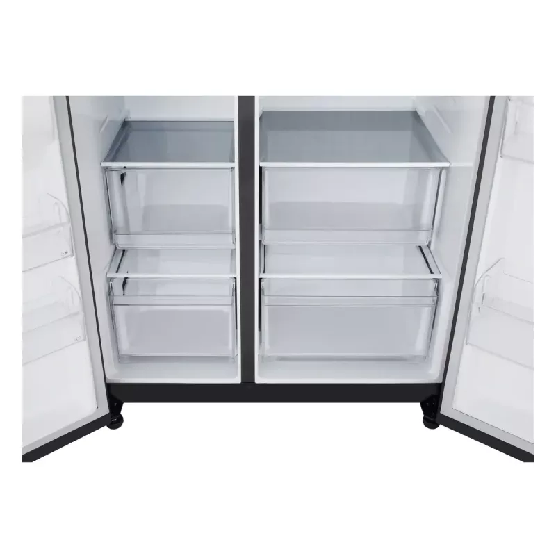 LG GSBC40EPPE Frigorífico side-by-side de libre instalación 664 L E Negro