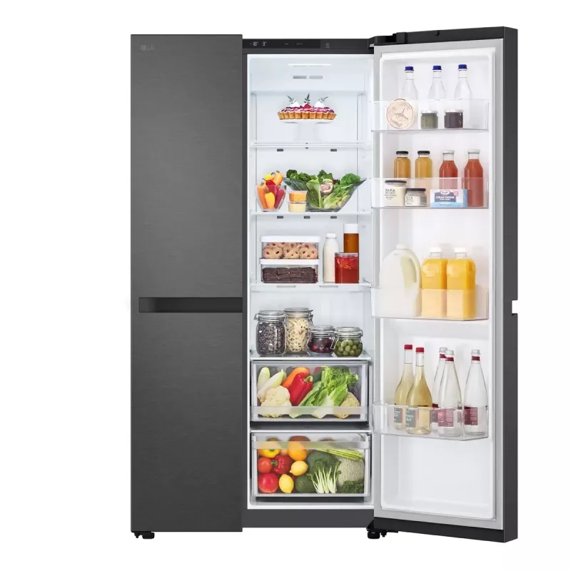 LG GSBC40EPPE Frigorífico side-by-side de libre instalación 664 L E Negro