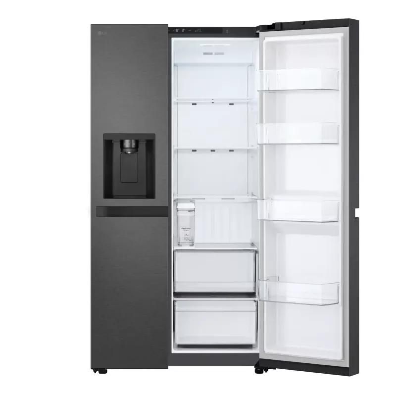LG GSLC41EPPE Frigorífico side-by-side de libre instalación 641 L Negro