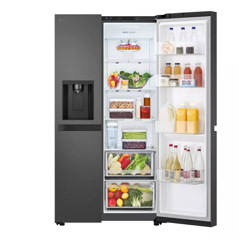 LG GSLC41EPPE Frigorífico side-by-side de libre instalación 641 L Negro