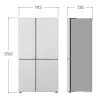LG GSLC41EPPE Frigorífico side-by-side de libre instalación 641 L Negro