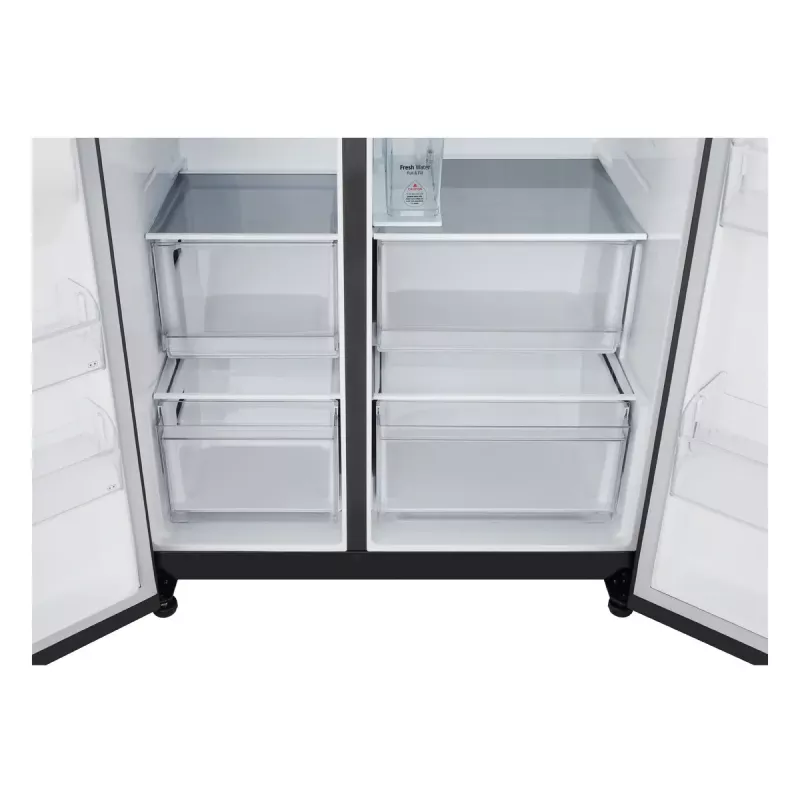 LG GSLC41EPPE Frigorífico side-by-side de libre instalación 641 L Negro