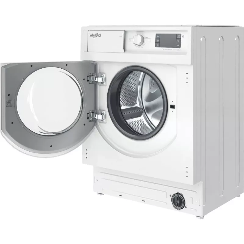 Whirlpool BI WMWG 71483E EU N lavadora totalmente integrable, 7 kg, 1400 rpm, clase energética D, blanca