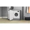 Whirlpool BI WMWG 71483E EU N lavadora totalmente integrable, 7 kg, 1400 rpm, clase energética D, blanca