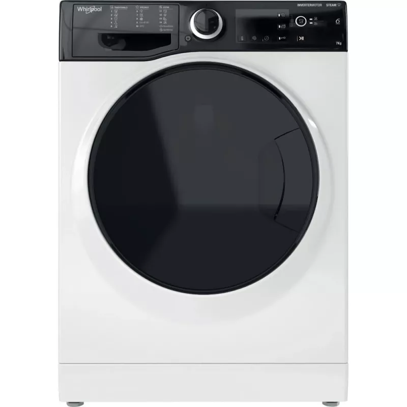 Whirlpool WRSB 7259 D EU Lavadora de carga frontal 7 kg 1151 rpm Negro, Blanco