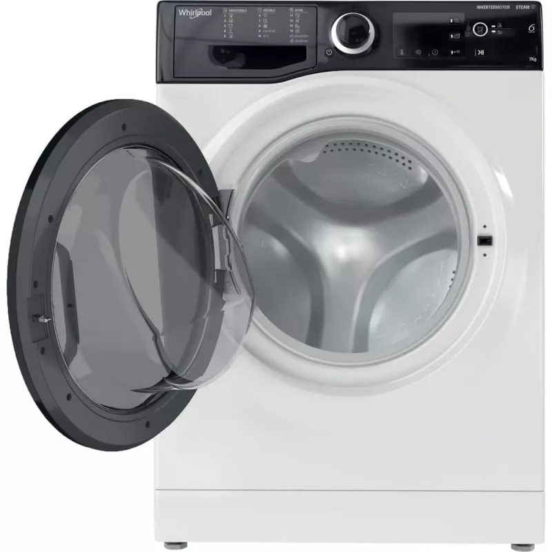 Whirlpool WRSB 7259 D EU Lavadora de carga frontal 7 kg 1151 rpm Negro, Blanco