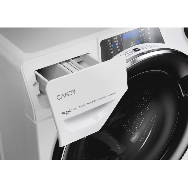Candy RapidÓ PRO RP 586BWMBC/1-S Lavadora de carga frontal 8 kg 1500 rpm Blanco