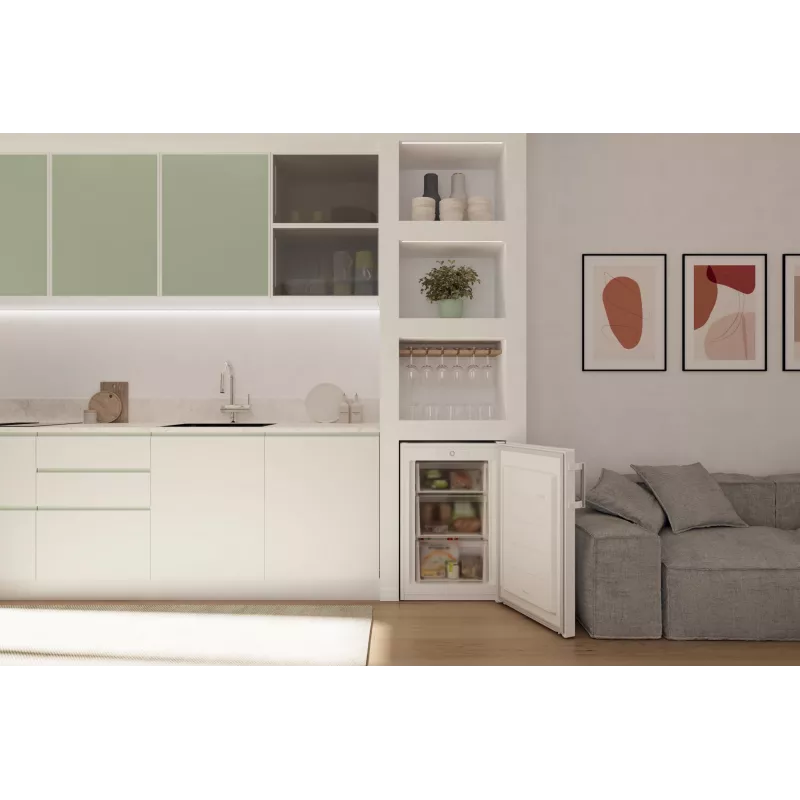 Candy CNUQ2L58EWH Congelador de libre instalación 90 L Blanco