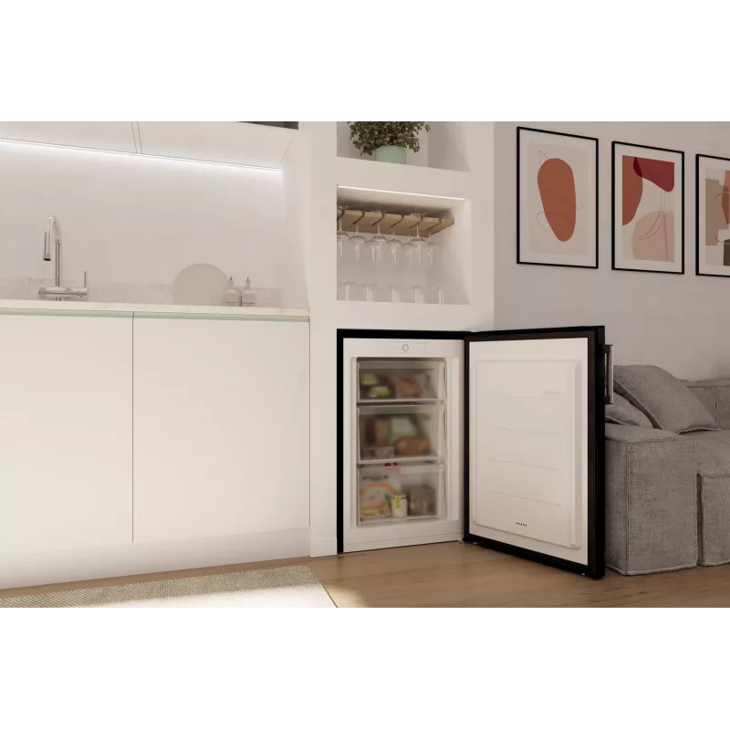 Candy CNUQ2L58EBH Congelador de libre instalación 90 L Negro