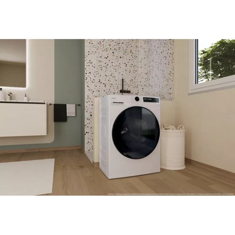 Candy BWR 485SBL6-S Lavadora secadora de libre instalación carga frontal Blanco