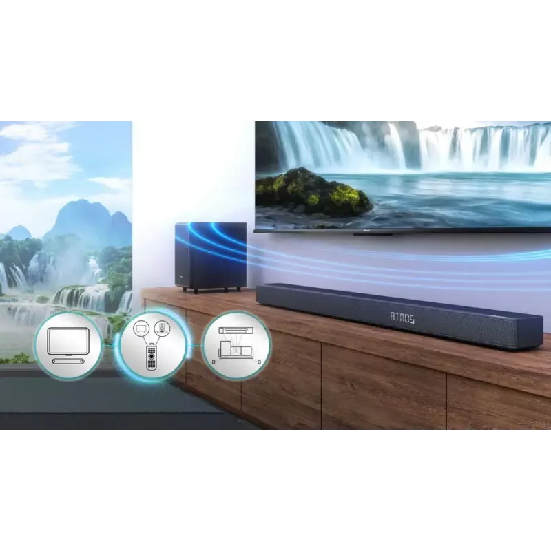 Barra de sonido Hisense AX3120G 3.1.2 canales 360W RMS