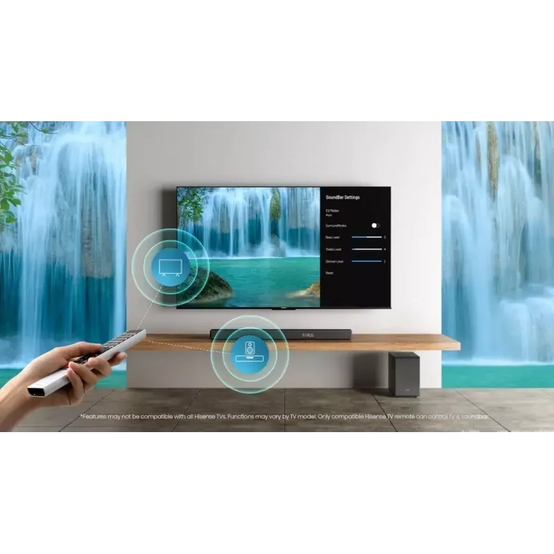 Barra de sonido Hisense AX3120G 3.1.2 canales 360W RMS