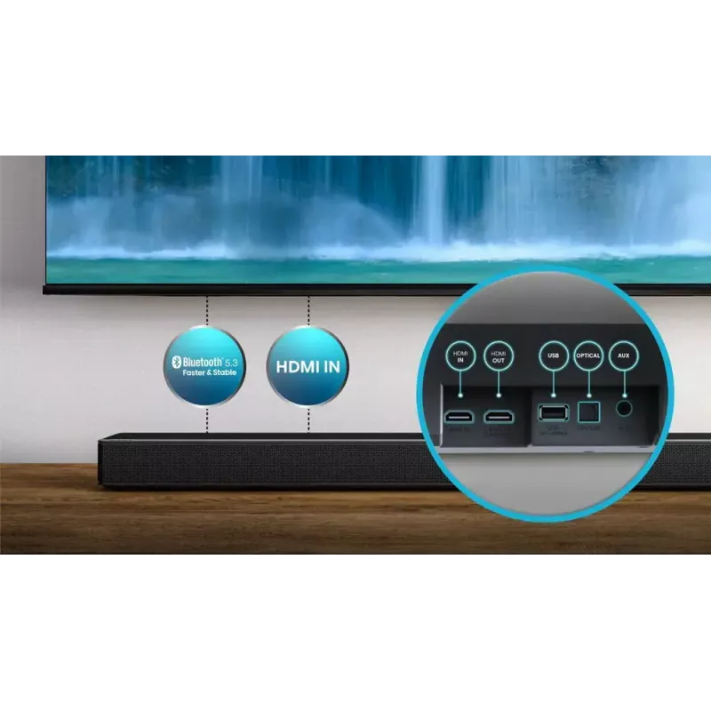 Barra de sonido Hisense AX3120G 3.1.2 canales 360W RMS