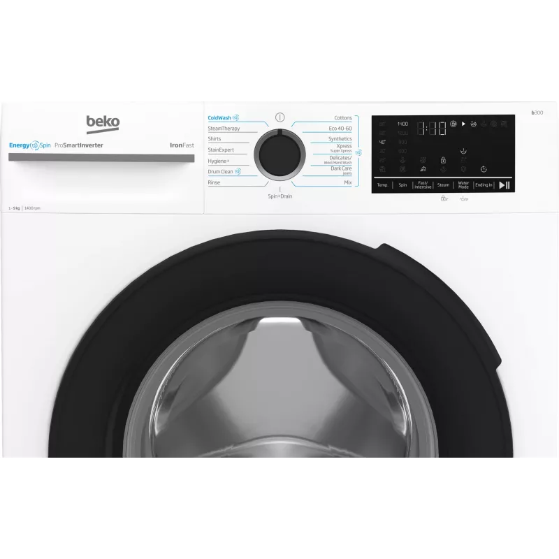 Lavadora BEKO BM3WFSU49415WB Carga frontal 9 kg 1400 rpm blanca, Energía A