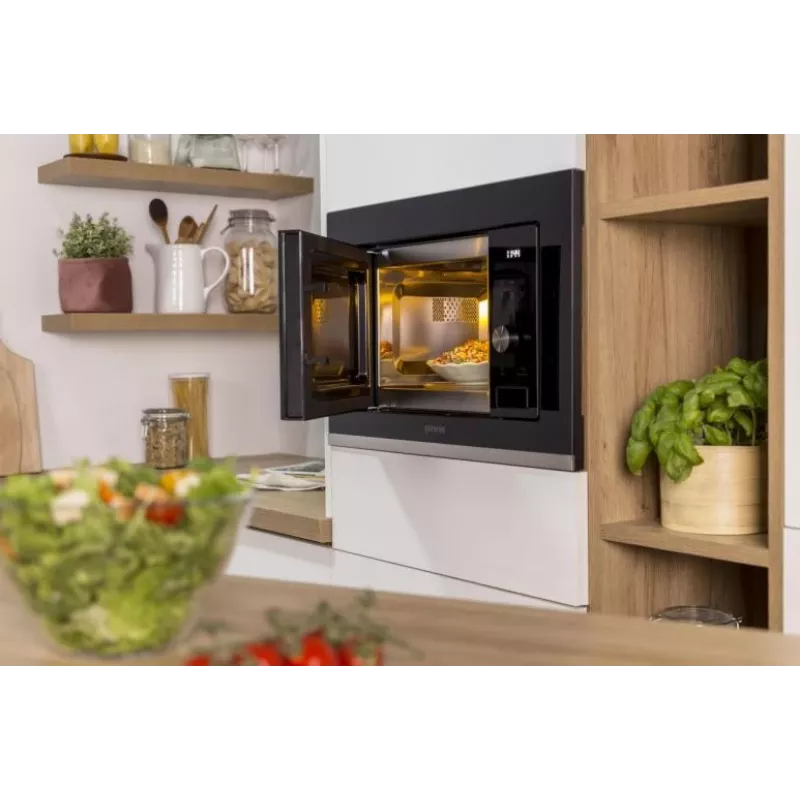 Gorenje XY820Z BM201AG1BG G600, integrable, microondas con grill, 20 l, 800 W, pantalla integrada, LED