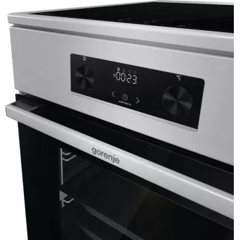 Gorenje 740742 Cocina independiente Cocina eléctrica Inducción por zonas Negro, acero inoxidable