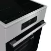 Gorenje GEIT5C61XPG cocina eléctrica independiente con placa de inducción, 4 zonas, horno de 70 l, limpieza catalítica, 50 cm, acero inoxidable