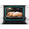 Gorenje GEIT5C61XPG cocina eléctrica independiente con placa de inducción, 4 zonas, horno de 70 l, limpieza catalítica, 50 cm, acero inoxidable