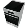 Gorenje GEIT5C61XPG cocina eléctrica independiente con placa de inducción, 4 zonas, horno de 70 l, limpieza catalítica, 50 cm, acero inoxidable
