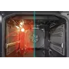 Gorenje GEIT5C61XPG cocina eléctrica independiente con placa de inducción, 4 zonas, horno de 70 l, limpieza catalítica, 50 cm, acero inoxidable