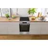 Gorenje GEIT5C61XPG cocina eléctrica independiente con placa de inducción, 4 zonas, horno de 70 l, limpieza catalítica, 50 cm, acero inoxidable