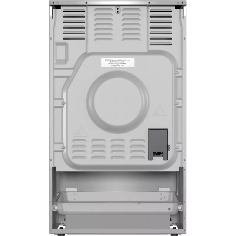 Gorenje GEIT5C61XPG cocina eléctrica independiente con placa de inducción, 4 zonas, horno de 70 l, limpieza catalítica, 50 cm, acero inoxidable