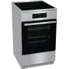 Gorenje GEIT5C61XPG cocina eléctrica independiente con placa de inducción, 4 zonas, horno de 70 l, limpieza catalítica, 50 cm, acero inoxidable