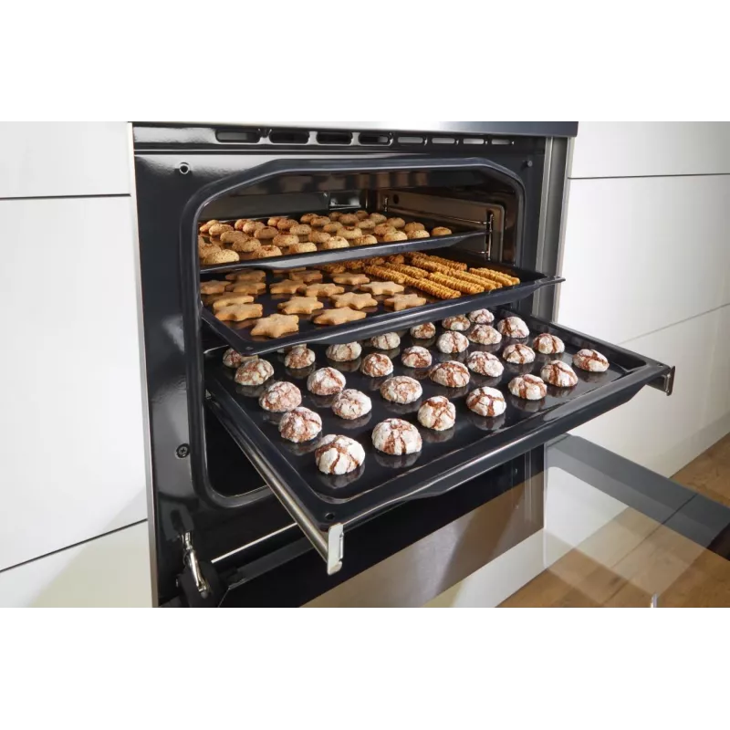 Gorenje GEIT5C61XPG cocina eléctrica independiente con placa de inducción, 4 zonas, horno de 70 l, limpieza catalítica, 50 cm, acero inoxidable