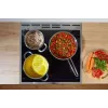Gorenje GEIT5C61XPG cocina eléctrica independiente con placa de inducción, 4 zonas, horno de 70 l, limpieza catalítica, 50 cm, acero inoxidable