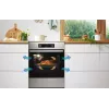 Gorenje GEIT5C61XPG cocina eléctrica independiente con placa de inducción, 4 zonas, horno de 70 l, limpieza catalítica, 50 cm, acero inoxidable