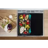 Gorenje GEIT5C61XPG cocina eléctrica independiente con placa de inducción, 4 zonas, horno de 70 l, limpieza catalítica, 50 cm, acero inoxidable