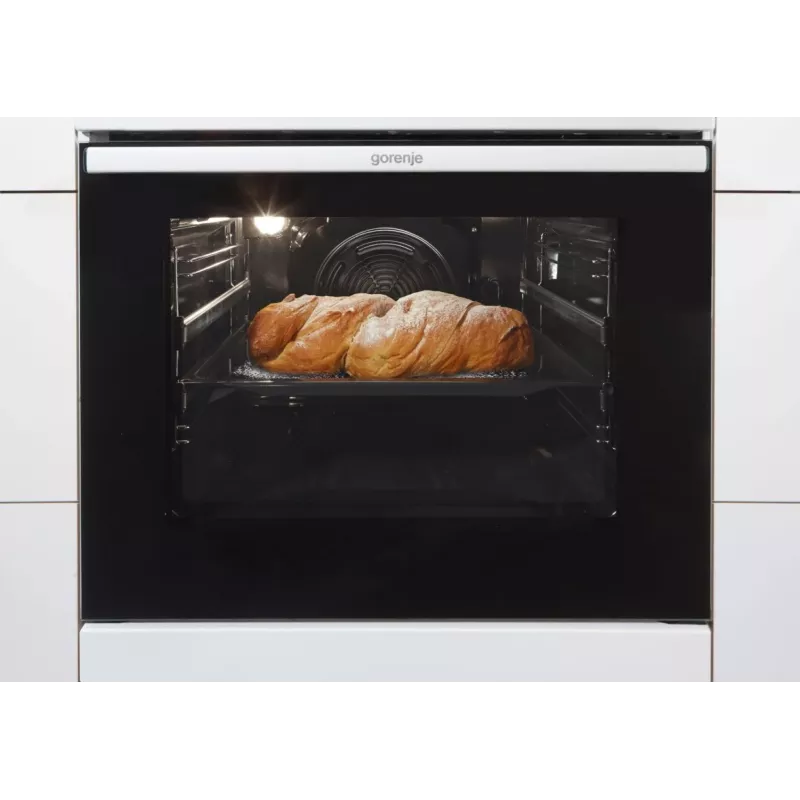 Gorenje GEIT5C61XPG cocina eléctrica independiente con placa de inducción, 4 zonas, horno de 70 l, limpieza catalítica, 50 cm, acero inoxidable