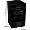 Gorenje GEIT5C60BPG Cocina independiente Placa vitrocerámica eléctrica Negro