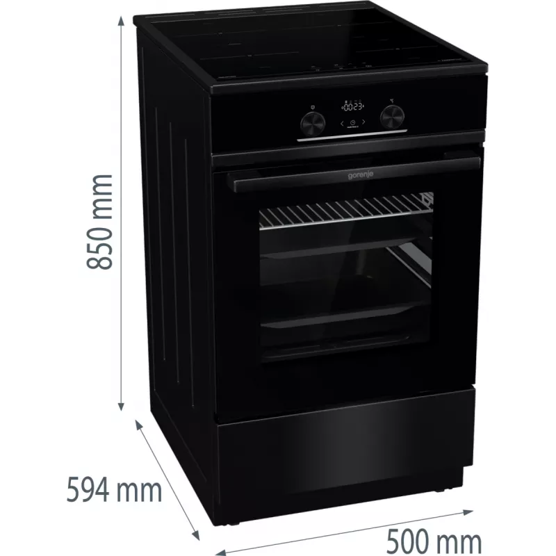 Gorenje GEIT5C60BPG Cocina independiente Placa vitrocerámica eléctrica Negro