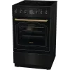 Gorenje GECS5B70CLB Cocina independiente con placa vitrocerámica eléctrica negra