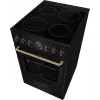 Gorenje GECS5B70CLB Cocina independiente con placa vitrocerámica eléctrica negra