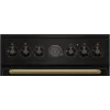 Gorenje GECS5B70CLB Cocina independiente con placa vitrocerámica eléctrica negra