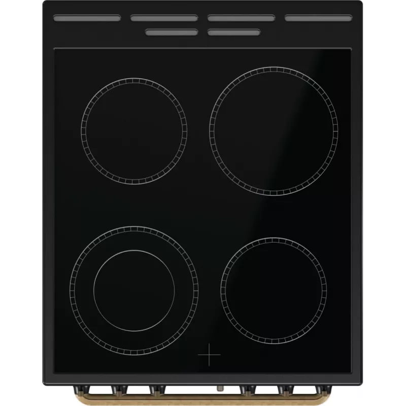 Gorenje GECS5B70CLB Cocina independiente con placa vitrocerámica eléctrica negra