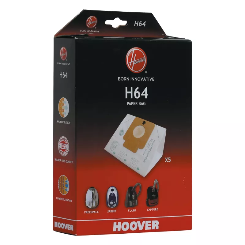 Bolsas de aspirador Hoover H64 BAG para aspirador de suelo
