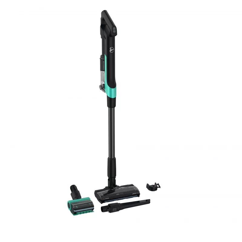 Aspirador 2 en 1 con batería Hoover HF210P 011 en seco EPA sin bolsa 165 W Turquesa