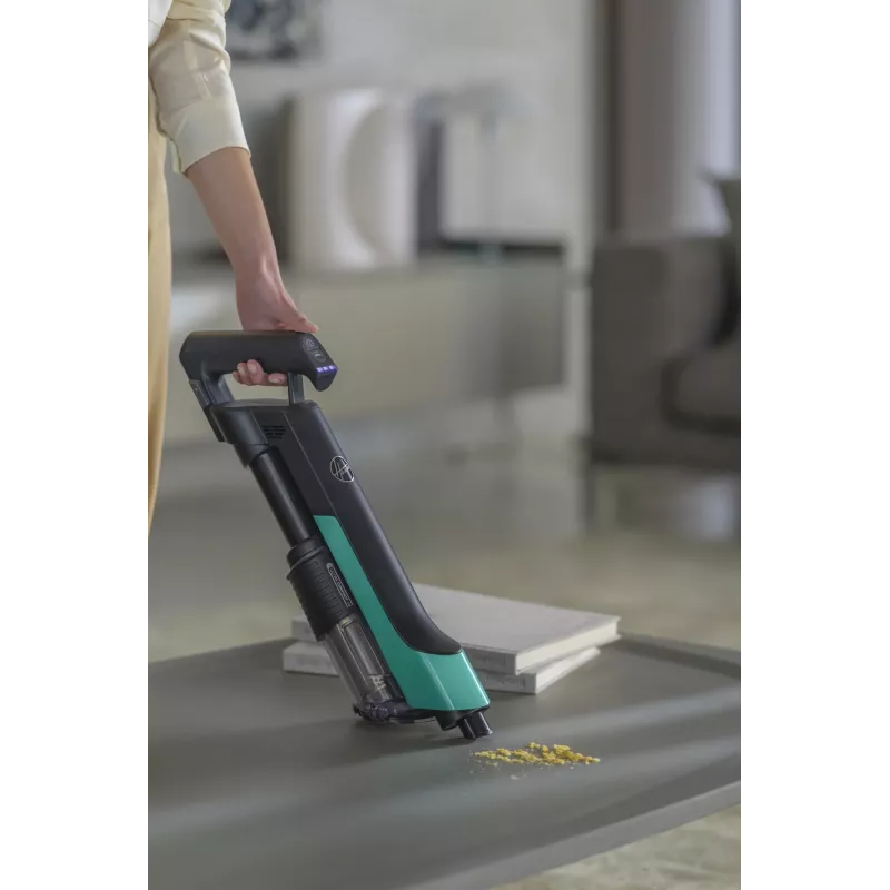 Aspirador 2 en 1 con batería Hoover HF210P 011 en seco EPA sin bolsa 165 W Turquesa