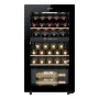 Vinoteca con compresor Candy DiVino CNWQ4G32G2 independiente negra 32 botellas