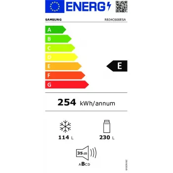 Samsung RB34C600ESA Independiente Acero inoxidable