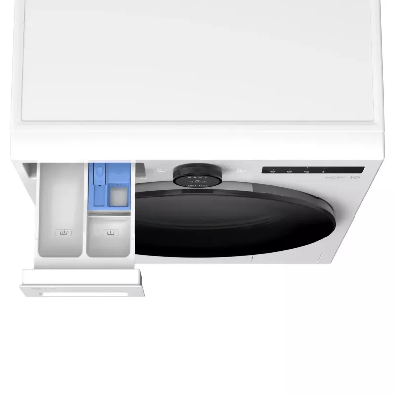 LG WT1210WWF lavasecadora de carga frontal 12 kg / 10 kg, 1400 rpm, Wi-Fi, blanca