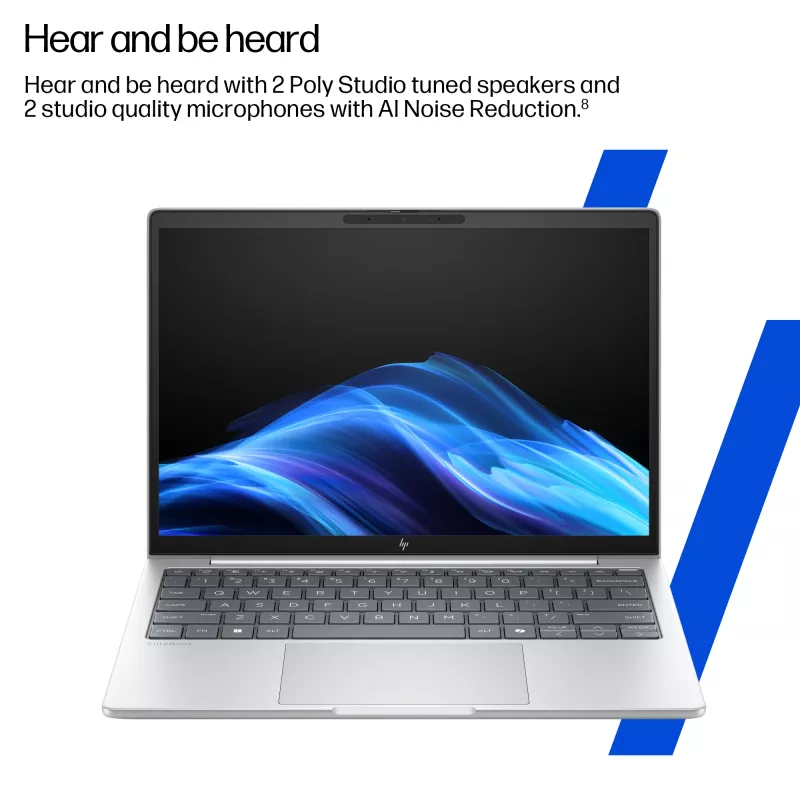 HP EliteBook 8 G1i AI Intel Core Ultra 5 225U 35,6 cm (14 inch) WUXGA 32 GB DDR5-SDRAM 512 GB SSD Wi-Fi 7 (802.11be) Windows 11 Pro AI PC Plata